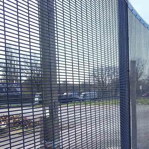 Cheap Galvanized Powder Coated High Quality Metal Barbed Wire Mesh Anti Climb 358 Security Fence for Railway Station